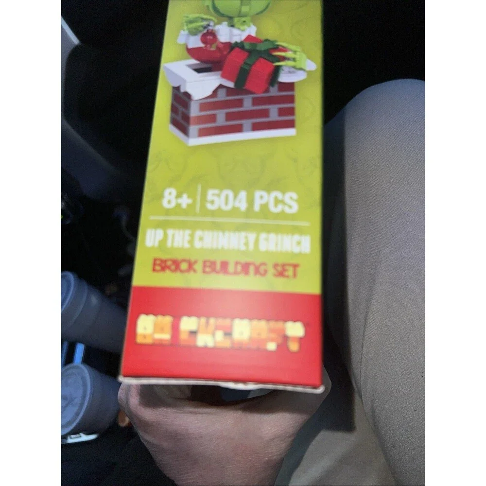 BrickCraft Up The Chimney Grinch 504pc Christmas Holiday Brick Building Kit *NEW